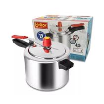 Panela de Pressão Polida 4,5 Lts Eirilar Recipiente Cozinha