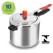 Panela De Pressão Polida Grande 10 Litros Inmetro Eirilar