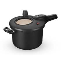 Panela de Pressão Preto/Bege 4,5L com Visor Superior e Fechamento Externo 8500 MTA