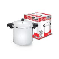 Panela de Pressão Profissional Grande Nigro Eterna 20L Polida 5 travas de Segurança