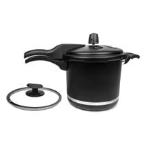 Panela de Pressão Qatar Corbã 5,5L 2 em 1 Pressão e Caçarola, com Tampa Extra de Vidro