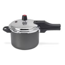 Panela de Pressão Quartzo Indução Grafite 20 cm 4,5 L em Alumínio com Revestimento Interno Antiaderente Multiflon