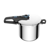 Panela de Pressão Rochedo Trendy 8L, Inox, Fundo Triplo, Indução, Fechamento Externo e 5 Sistemas de Segurança Panela de Pressão Rochedo Trendy 8L, Inox, Fundo Triplo, Indução, Fechamento Externo e 5 Sistemas de Segurança