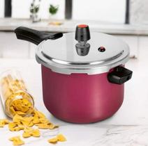 Panela De Pressão Segura Antiaderente Panelux 4.5l Fechamento Externo Cor Cereja