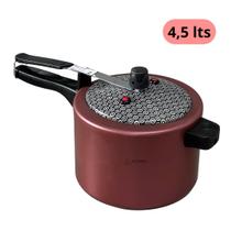 Panela de pressão Tampa Fechamento Interno 4,5 litros Teflon Antiaderente Estampada Panela de pressão Tampa Fechamento Interno 4,5 litros Teflon Antiaderente Estampada