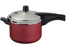 Panela de Pressão Tramontina 4,5L Fechamento Externo Vermelho Vancouver Effect