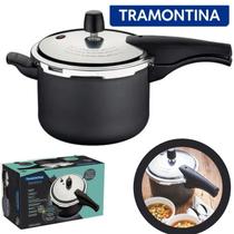 Panela De Pressão Tramontina 4,5l Vancouver Alumínio Antiaderente Original Ideal Para Sua Cozinha Panela De Pressão Tramontina 4,5l Vancouver Alumínio Antiaderente Original Ideal Para Sua Cozinha