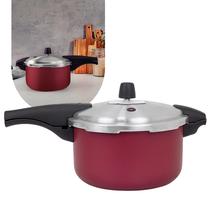 Panela de Pressão Tramontina 6L Vancouver Effect 24cm Antiaderente Vermelho