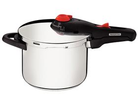 Panela de Pressão Tramontina Aço Inox Fundo Triplo 6L com 5 Dispositivos de Segurança Solar 62516223