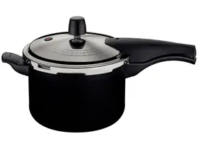 Panela de Pressão Tramontina Antiaderente 4,5L Preto e Prata Vancouver Effect