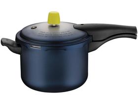 Panela de Pressão Tramontina Antiaderente Azul 4,5L Fechamento Externo Vancouver Spot Panela de Pressão Tramontina Antiaderente Azul 4,5L Fechamento Externo Vancouver Spot