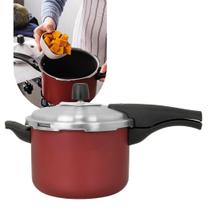 Panela de Pressão Tramontina Antiaderente Vancouver Effect Vermelho 4,5L