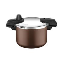Panela de Pressão Tramontina Arizona Induction em Alumínio com Revestimento Interno e Externo em Antiaderente Starflon Max Titânio 20 cm 4,5 L