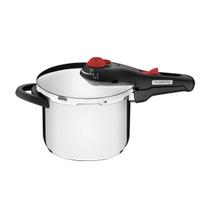 Panela de Pressão Tramontina Solar em Aço Inox Fundo Triplo 22 cm 6 L com Cozi Vapore em Aço Inox