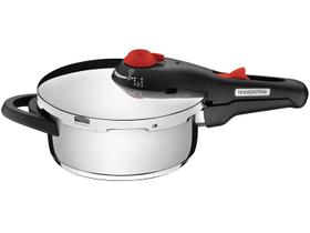 Panela de Pressão Tramontina Solar em Aço Inox Fundo Triplo com 5 Dispositivos de Segurança 22 cm 3 L