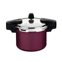 Panela de Pressão Tramontina Torino Alumínio Revestimento Cerâmico Vermelho Fundo Indução 20cm 4,5L