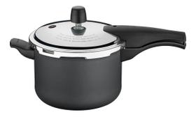Panela de pressão tramontina vancouver 20cm 4,5l aluminio preto