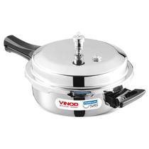 Panela de Pressão Vinod Platinum Tripla de Aço Inoxidável 2L