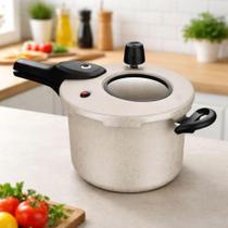 Panela de Pressão Visor Superior Baunilha 4,5 L Fechamento Externo - MTA Panela de Pressão Visor Superior Baunilha 4,5 L Fechamento Externo - MTA