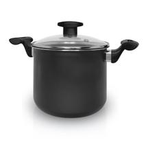 Panela De Sopa Antiaderente Alta Com Tampa De Vidro