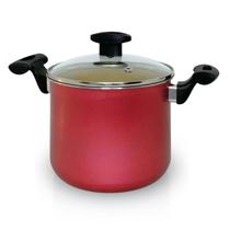 Panela De Sopa Antiaderente Alta Com Tampa De Vidro