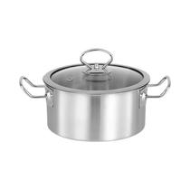 Panela De Sopa Instantânea De Aço Inoxidável De 16/18cm Com Duas Alças Para Fogão De Indução E Fogão