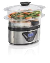 Panela De Vapor Elétrica Hamilton Beach 800W 5,2L Timer 127V