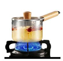Panela De Vidro Com Tampa E Alça Vai Ao Fogo 3l