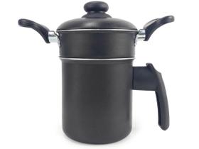 Panela Dona Chefa Cuscuzeiro Individual Para Uma Pessoa Corpo Tampa Composto Alumínio Alça Baquelite Panela Dona Chefa Cuscuzeiro Individual Para Uma Pessoa Corpo Tampa Composto Alumínio Alça Baquelite