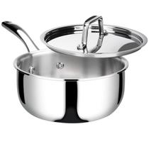 Panela Duxtop de Aço Inoxidável Tripla Camada com Tampa, 3 Quartos Panela Duxtop de Aço Inoxidável Tripla Camada com Tampa, 3 Quartos