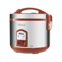 Panela Elétrica Arroz Philco PH10V Visor Glass Inox 10 Xícaras Vermelha