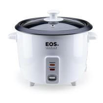 Panela Elétrica de Arroz 8 Xícaras EOS Premium Pratic Tampa de Vidro Branco EPA08B 220V