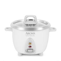 Panela Elétrica de Arroz Aroma Housewares - Inox 6 Xícaras (Cozido)