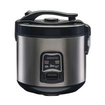 Panela Elétrica de Arroz e Legumes 6 Xícaras 220V Antiaderente 400W Arrozeira Inox Agratto