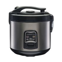 Panela Elétrica De Arroz Inox Visor Vidro Agratto Preto 6x