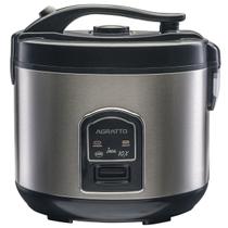 Panela Elétrica de Arroz Legumes Inox 10 Xícaras 220V Antiaderente 700W Arrozeira Inox Agratto