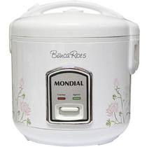 Panela Elétrica de Arroz Mondial 5 Xícaras Bianca Rice5 NPE05-5X - Branco/Floral - 110 Volts