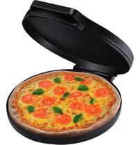 Panela Elétrica De Assar Mini Pizza Tapioca Crepe omelete Antiaderente Preto - SILEN