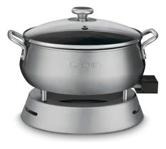 Panela Elétrica De Fondue Cuisinart 1000w Aço Escovado Cor Inox Frequência 60Hz