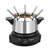 Panela Elétrica de Fondue Mondial 1200W Prata 220V - FD-02