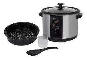 Panela Elétrica Electrolux Vapor Arroz 1,8L 10 xícaras 4 funções pré-programadas Timer Panela Antiaderente Tampa Vidro ECC20 inox por Rita Lobo Panela Elétrica Electrolux Vapor Arroz 1,8L 10 xícaras 4 funções pré-programadas Timer Panela Antiaderente Tampa Vidro ECC20 inox por Rita Lobo
