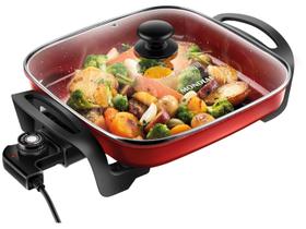 Panela Elétrica Grill Mondial Pe-49-rc Panela Eletrica Grill Pe-49-rc 127v/60hz Red Ceramic