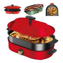 Panela Elétrica Grill Multifuncional: Frite, Grelhe E Panela Elétrica Grill Multifuncional: Frite, Grelhe E