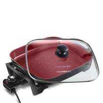 Panela Eletrica Grill Pe-49-Rc 127V/60Hz Red Ceramic