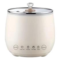 Panela Elétrica Mini Cozedor Arroz Caldos Multifuncional Antederente Cerâmica e tampa de vidro 1,8L Legumes 220v, 350W de potencia, acompanha colher Panela Elétrica Mini Cozedor Arroz Caldos Multifuncional Antederente Cerâmica e tampa de vidro 1,8L Legumes 220v, 350W de potencia, acompanha colher