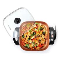 Panela Elétrica Multifuncional 30cm 1200w 127v - Cobre Holstein