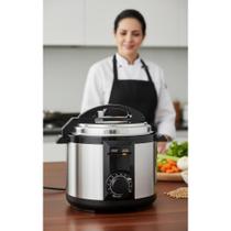 Panela Elétrica Pressão 5L Inox: Cozinha Rápida e Prática Panela Elétrica Pressão 5L Inox: Cozinha Rápida e Prática