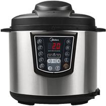 Panela Eletrica Pressao 6L Midea - PPA71 INOX/PRETO 110 VOLTS