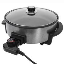 Panela Elétrica Redonda Multifuncional Mangiare Grill APER01I Antiaderente Portátil 30cm 1500w