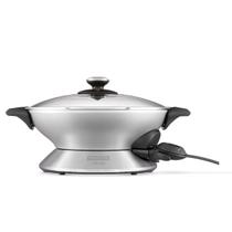 Panela Elétrica Tramontina by Breville Wok Chef em Alumínio Fundido com Tampa de Vidro 6 L 127 V Panela Elétrica Tramontina by Breville Wok Chef em Alumínio Fundido com Tampa de Vidro 6 L 127 V